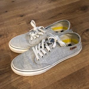 Women’s light grey Vans sneakers